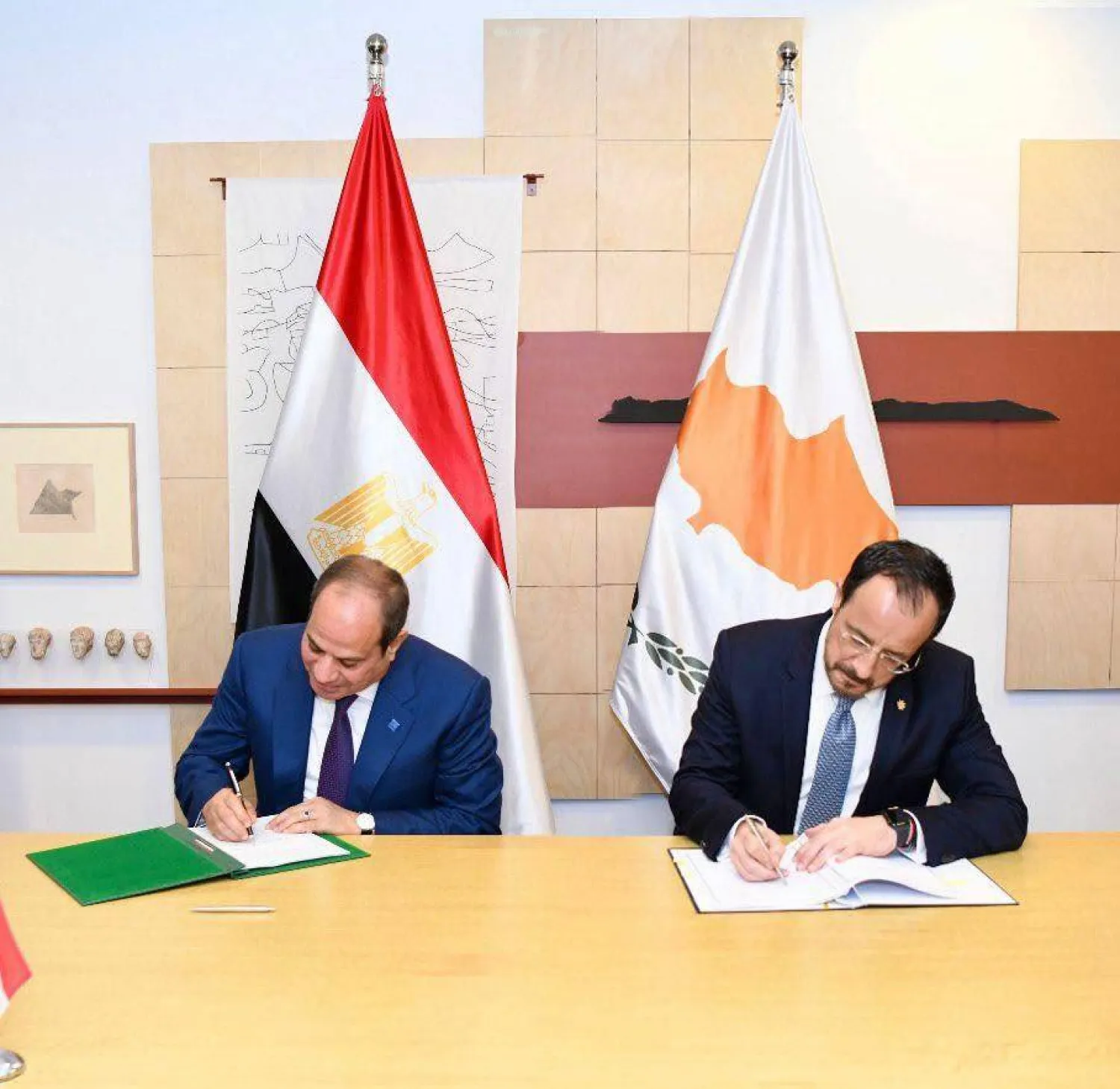 مذكرات تعاون في مجال الطاقة بين مصر وقبرص (الرئاسة المصرية)