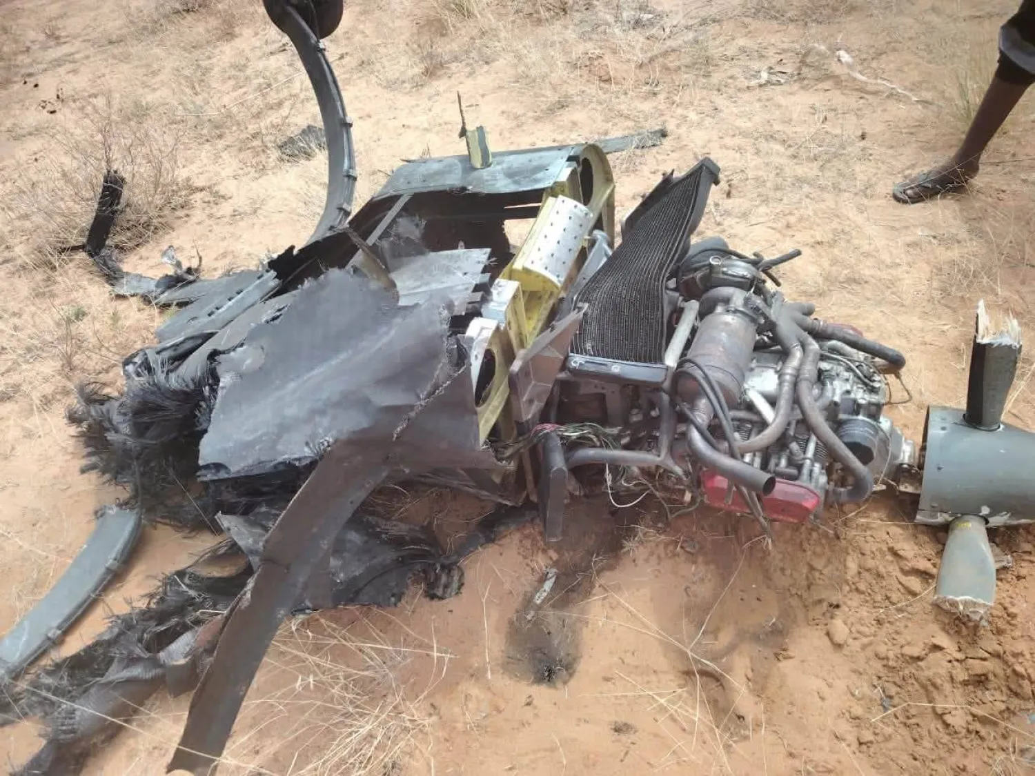 مسيّرة من طراز "FH – 95" صينية الصنع، اسقطها الجيش في شمال كردفان (متداولة)