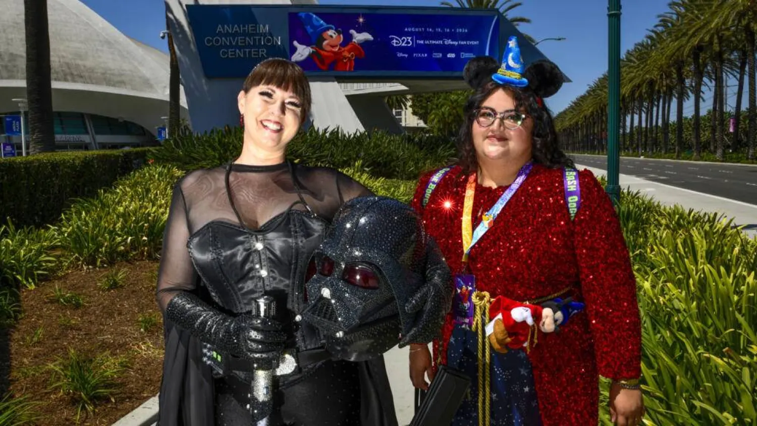 Fans show up to tune out the world at Disney's D23 fan convention. Jerod Harris / AFP
