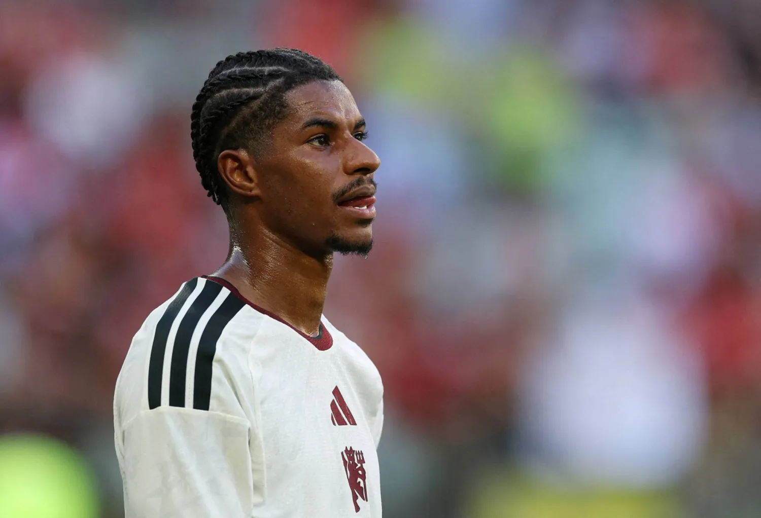 FILE PHOTO: Soccer Football - Pre Season Friendly - Manchester United v AC Milan - Tarczynski Arena, Wroclaw, Poland - August 15, 2026 Manchester United's Marcus Rashford REUTERS/Kacper Pempel/File Photo
