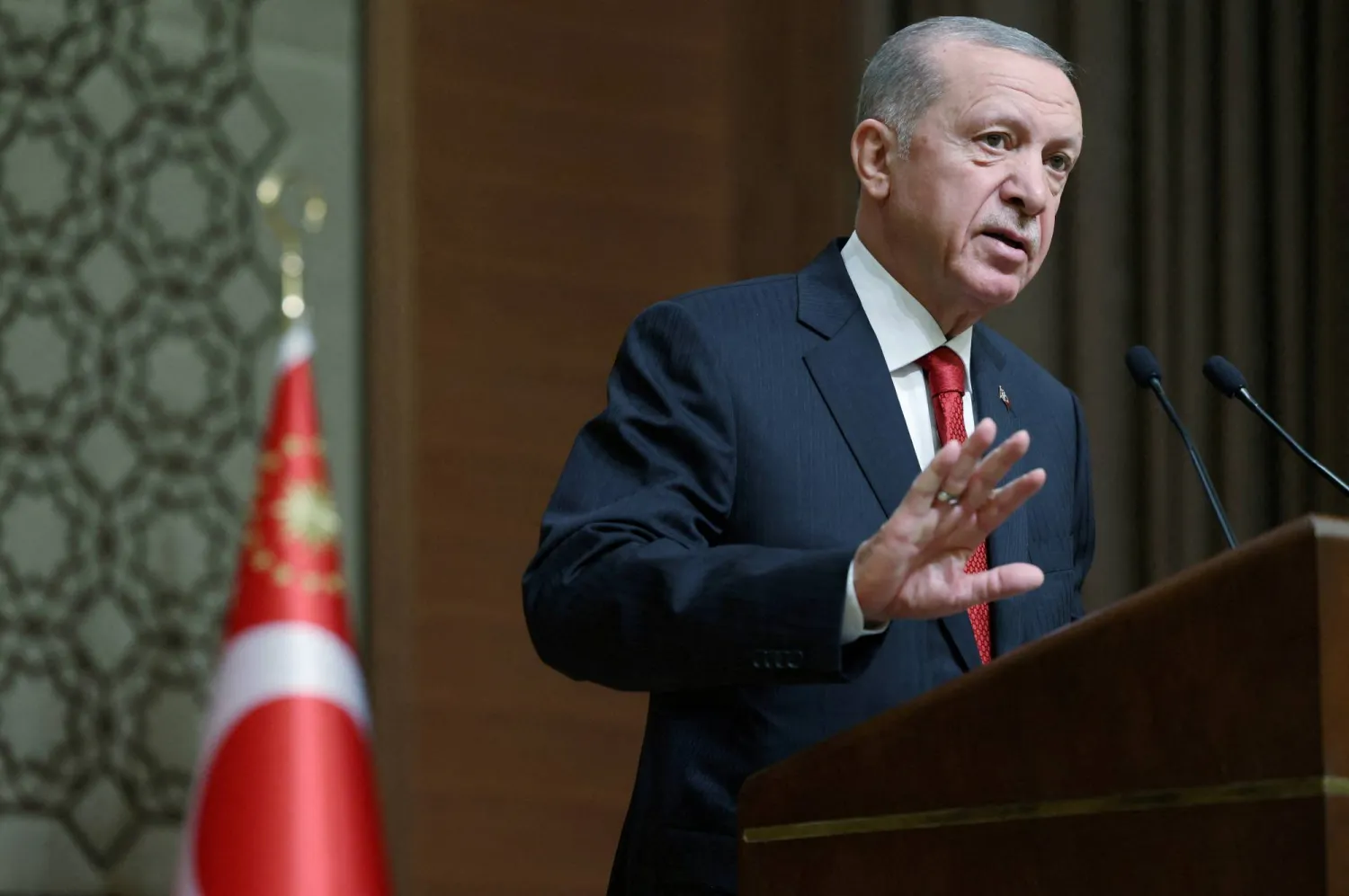  الرئيس التركي رجب طيب أردوغان (رويترز) 