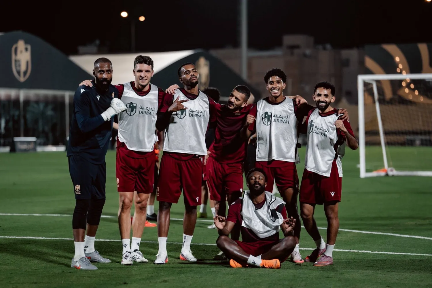 جانب من تحضيرات الدرعية لمواجهة النصر (نادي الدرعية)
