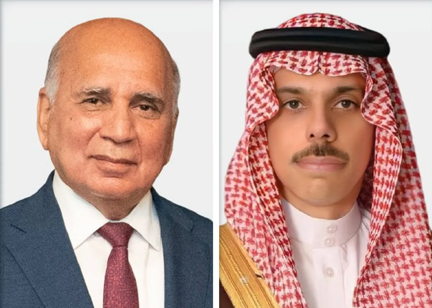 الأمير فيصل بن فرحان والدكتور فؤاد حسين (الخارجية السعودية)