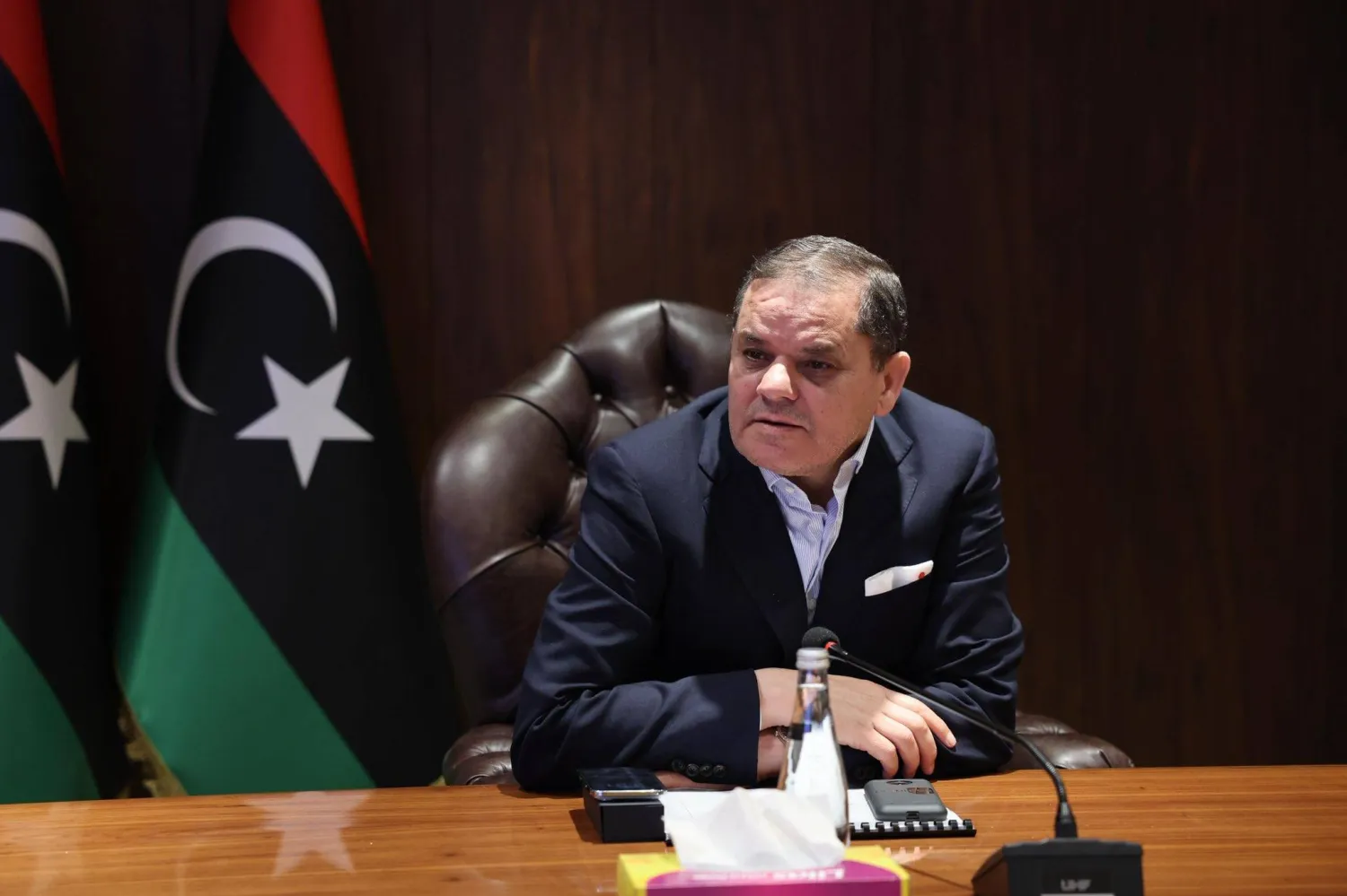 رئيس حكومة الوحدة «المؤقتة» في غرب ليبيا عبد الحميد الدبيبة (مكتب الدبيبة)