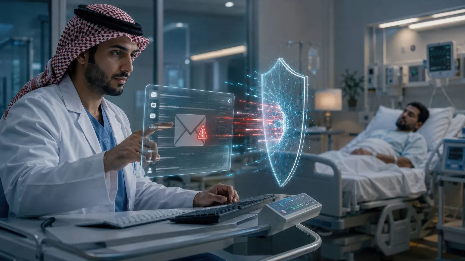 نقرة واحدة قد تنقل الخطر الرقمي من الشاشة إلى سلامة المريض