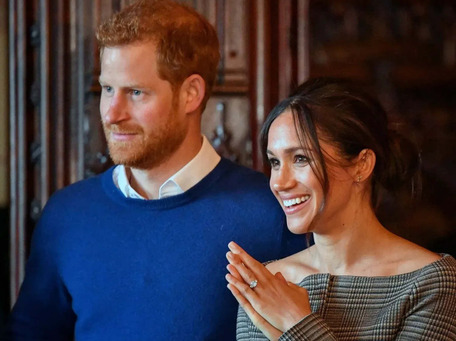 Britain’s Prince Harry and his wife, Meghan. (AP)
