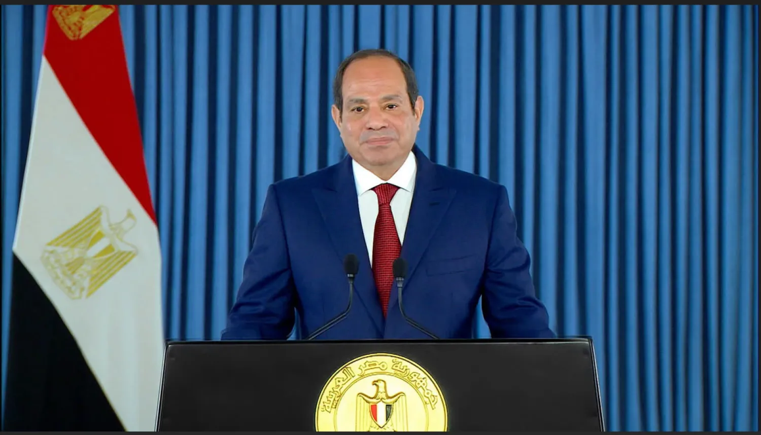 الرئيس المصري عبد الفتاح السيسي في احتفالية سابقة (الرئاسة المصرية)