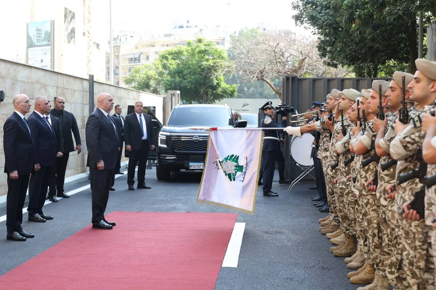 الرئيس عون مترئساً الاحتفال بالعيد الحادي والثمانين للأمن العام (الرئاسة اللبنانية)