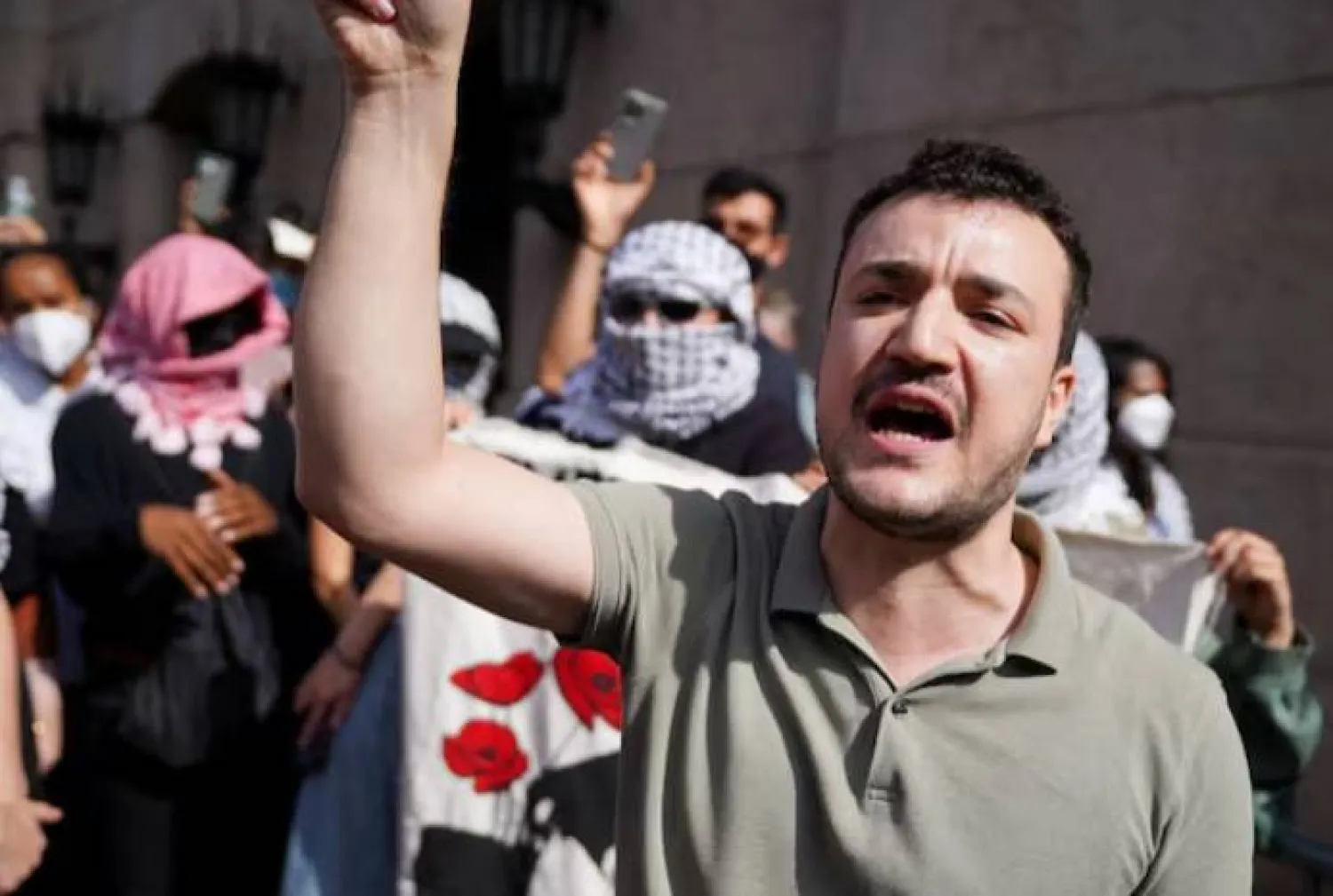 Columbia University graduate Mahmoud Khalil attends a pro-Palestinian protest outside Columbia University, on the two-year anniversary of the deadly October 7, 2023 attack on Israel by Hamas from Gaza, in Manhattan in New York City, US, October 7, 2025. REUTERS/Ryan Murphy