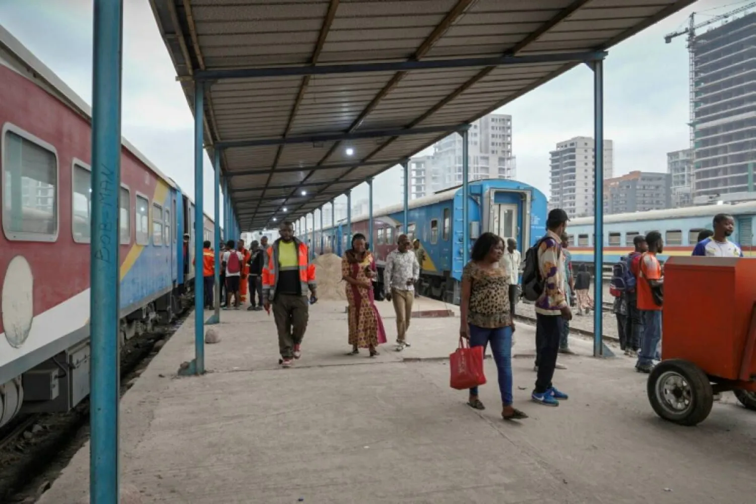 Kinshasa's urban train is back in service after nearly 15 years. AFP