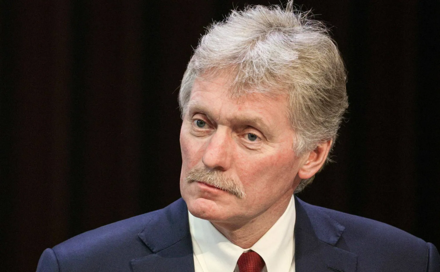 19 December 2024, Russia, Moscow: Kremlin Spokesman Dmitry Peskov attends Russian President Vladimir Putin's annual end-of-year press conference. (Kremlin Press Office/dpa) 