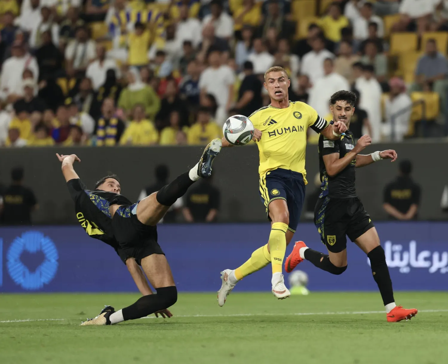 من مباراة التعاون الأخيرة أمام النصر (تصوير: عبد العزيز النومان)
