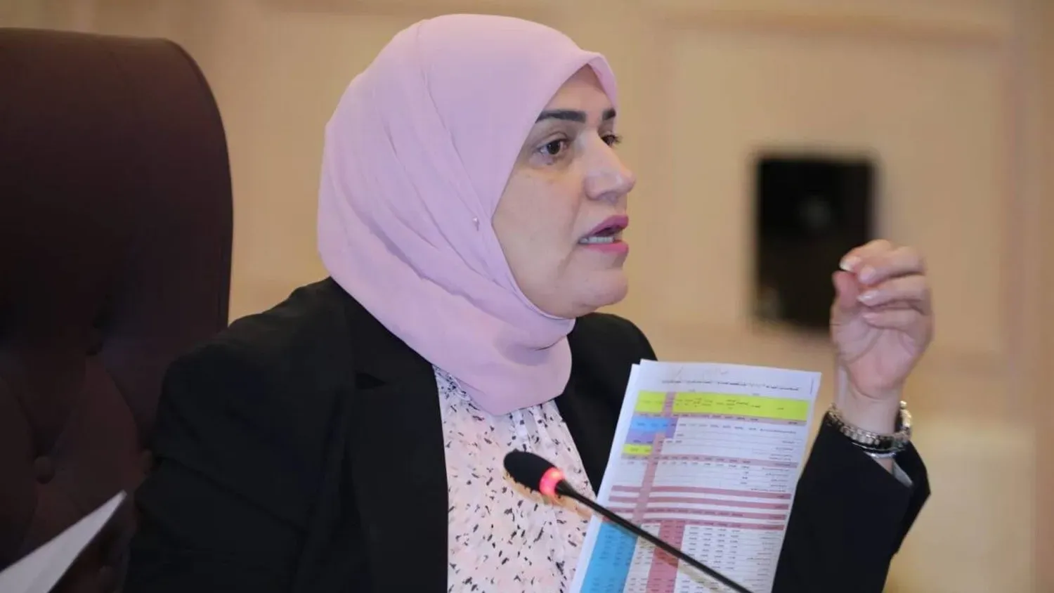 Irak'ın eski Maliye Bakanı Taif Sami (Bakanlığın internet sitesi)