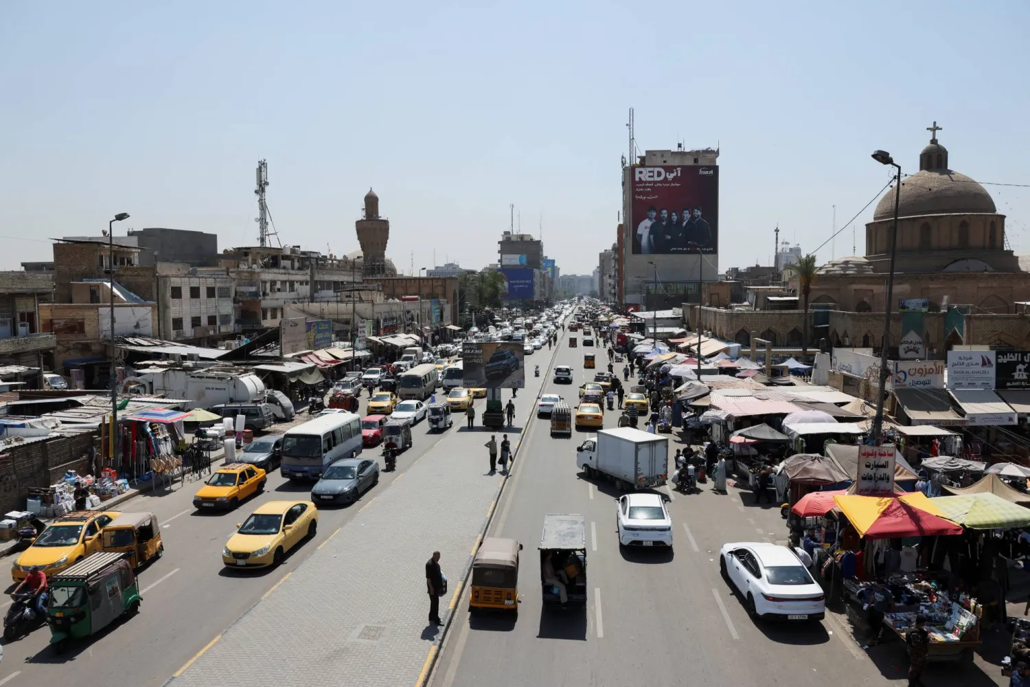 Al-Shorja wholesale market in central Baghdad, Iraq. (Reuters)