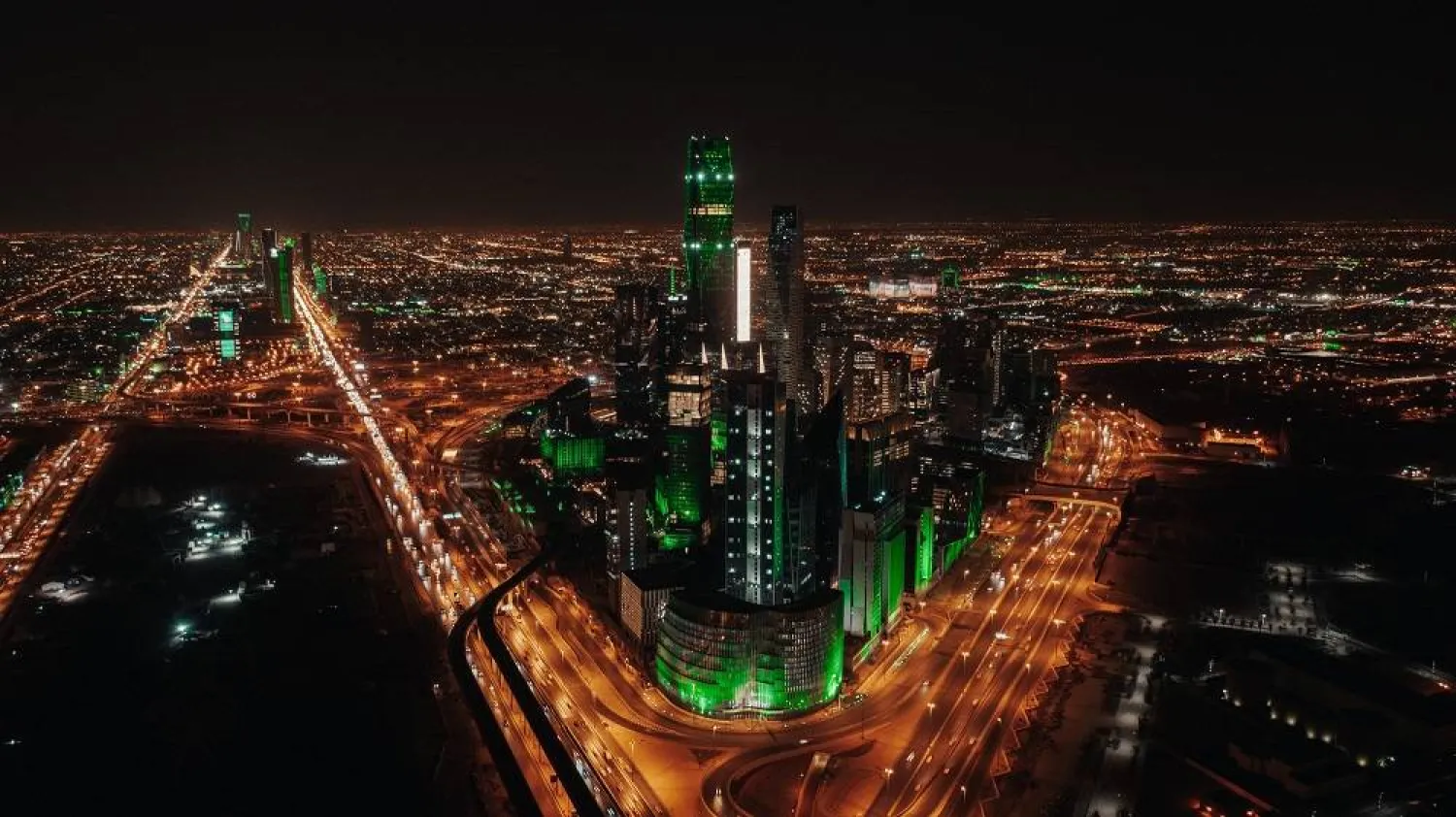 A night view of the Saudi capital Riyadh. (SPA)