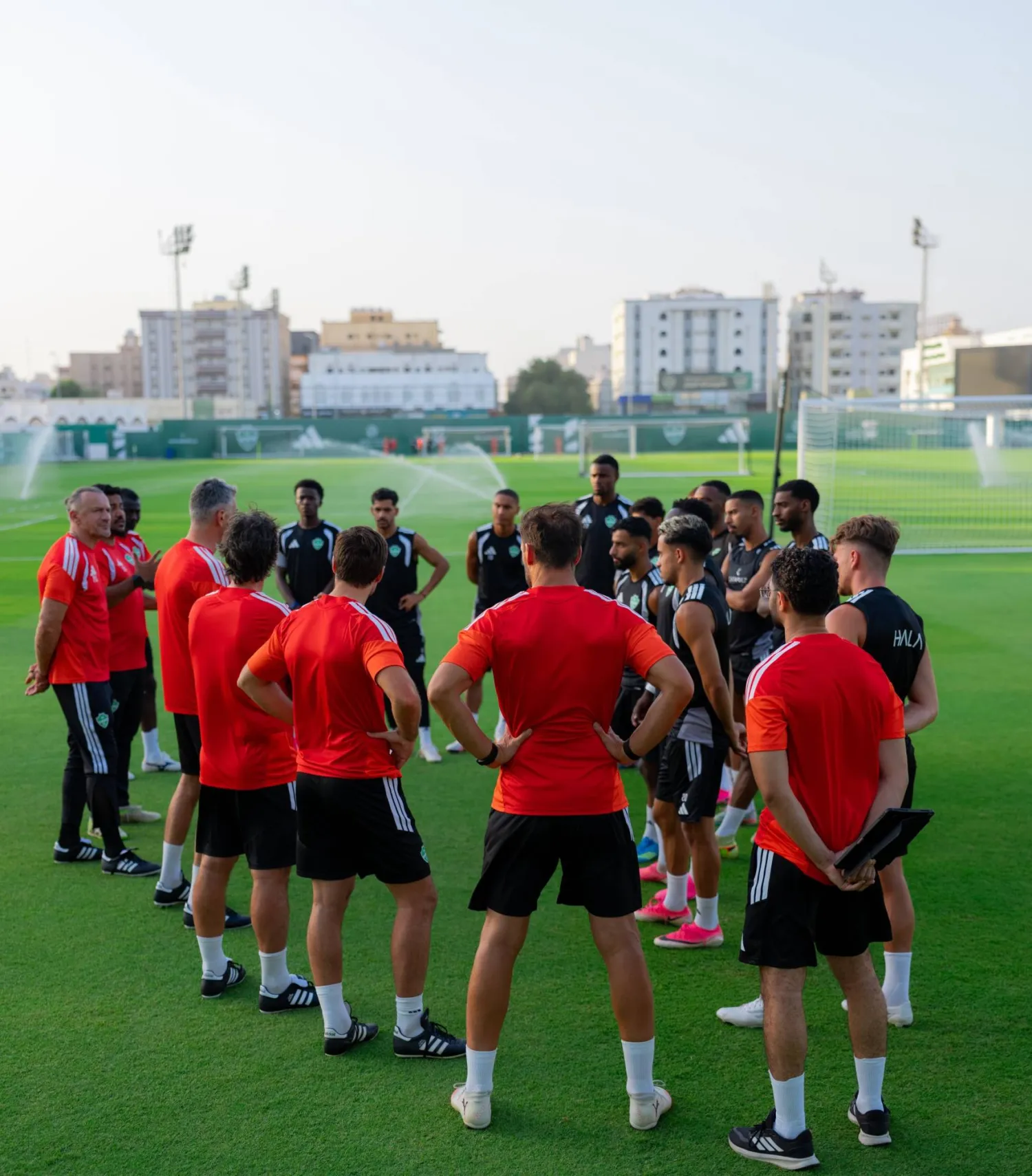 لاعبو الأهلي خلال التدريبات (النادي الأهلي)
