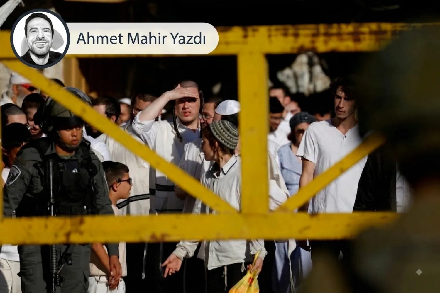  İsrailli yerleşimciler, işgal altındaki Batı Şeria'da bulunan Halil şehrindeki haftalık bir tura katılıyor, 11 Temmuz 2026 (Reuters)