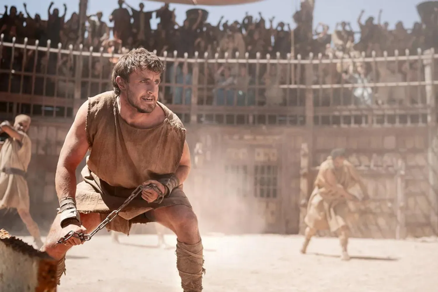 30 yaşındaki İrlandalı aktör Paul Mescal, Gladyatör 2'de Lucilla ve Maximus'un gizli oğlu Lucius Verus rolündeydi (Paramount Pictures, DreamWorks Pictures)