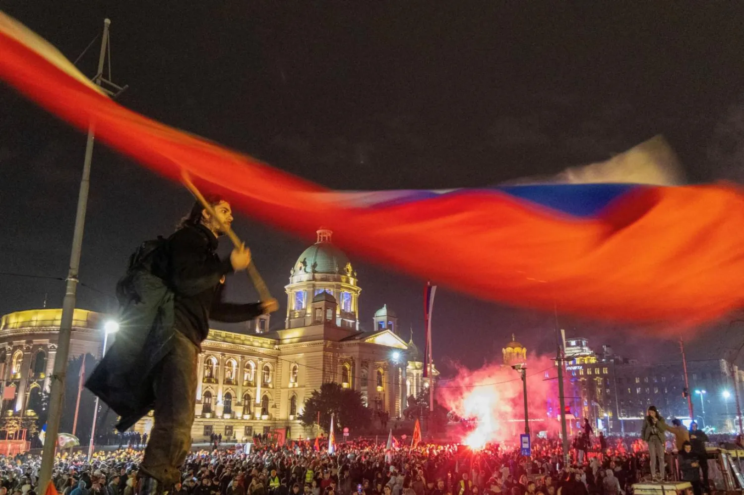 Öğrencilerin Aleksandar Vucic yönetimine karşı başlattığı protesto hareketi 2024'ten beri sürüyor (Reuters)