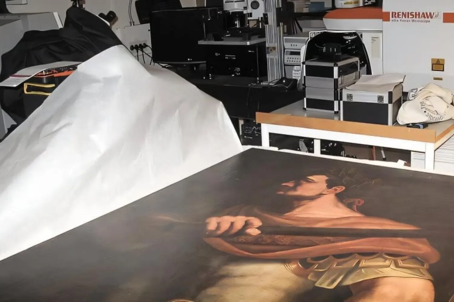 Roma İmparatoru Domitianus'u tasvir eden tablo, Raman spektroskopisi yöntemiyle analiz edildi (Uppsala Üniversitesi)