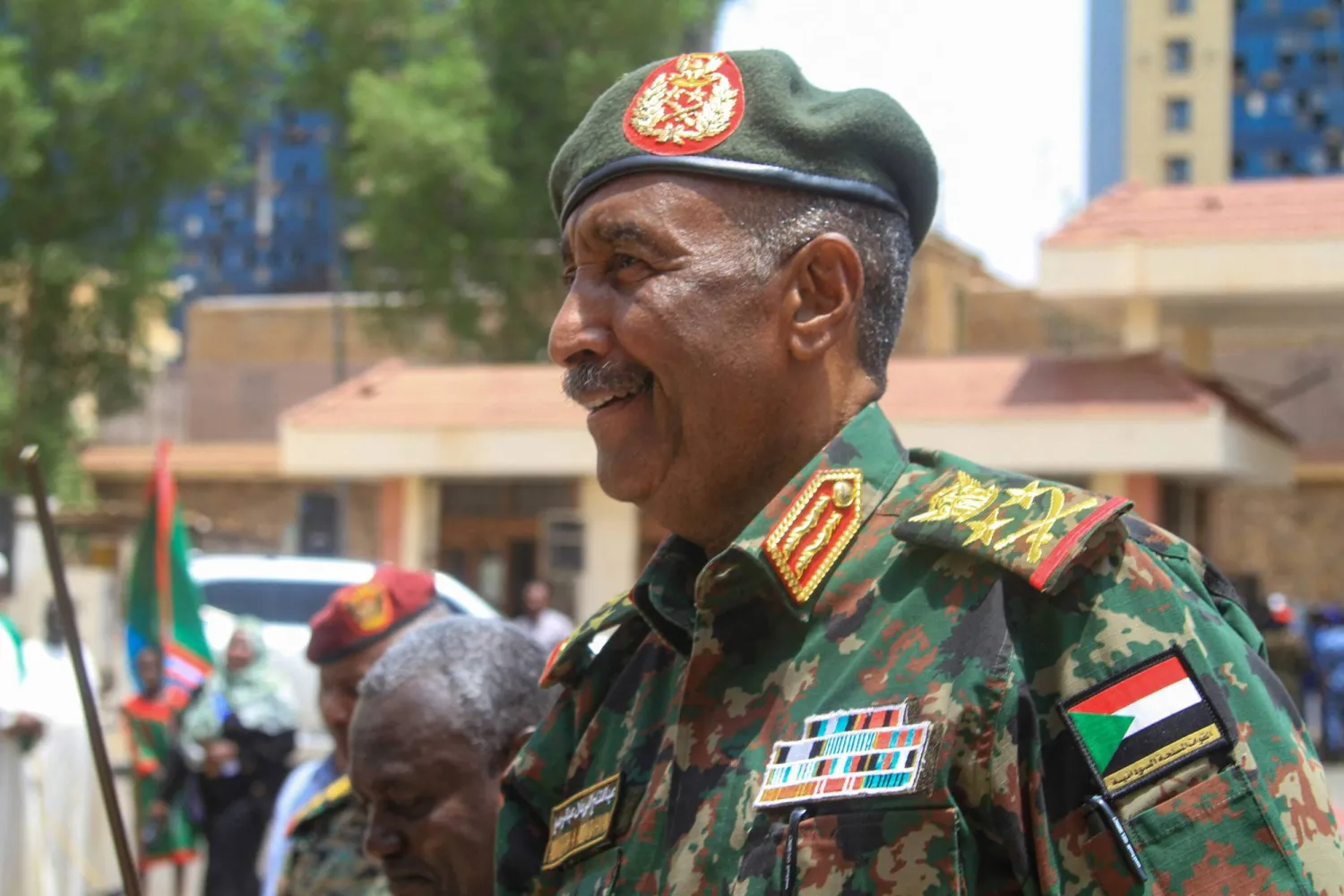 القائد العام للجيش السوداني عبد الفتاح البرهان في فعالية بالخرطوم يوم 15 أغسطس الماضي بمناسبة ذكرى تأسيس الجيش (أ.ف.ب)