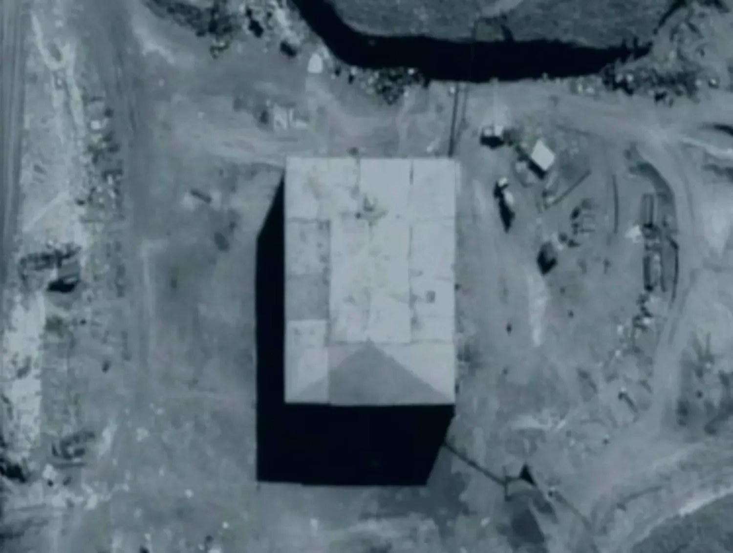 An undated image released by the US Government shows the suspected Syrian nuclear reactor building under construction in Syria. US Government/Handout via REUTERS/File Photo 