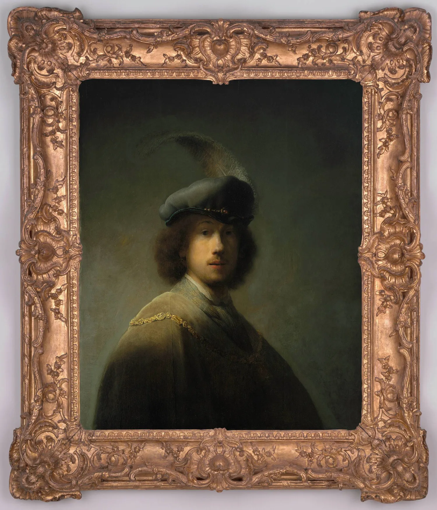 رامبرانت فان راين (ليدن، 1606 - 1669، أمستردام) صورة شخصية - العمر 23 (متحف غاردنر)