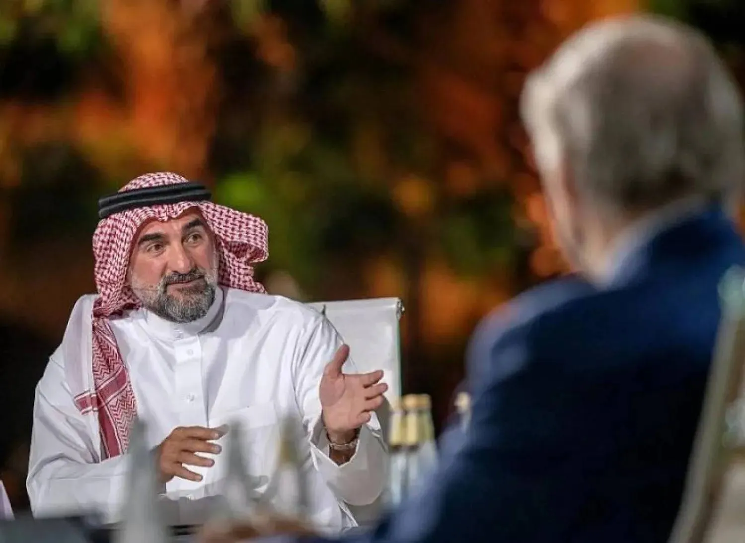 ياسر الرميان في جلسة حوارية ضِمن فعاليات مبادرة مستقبل الاستثمار بالسعودية (واس)