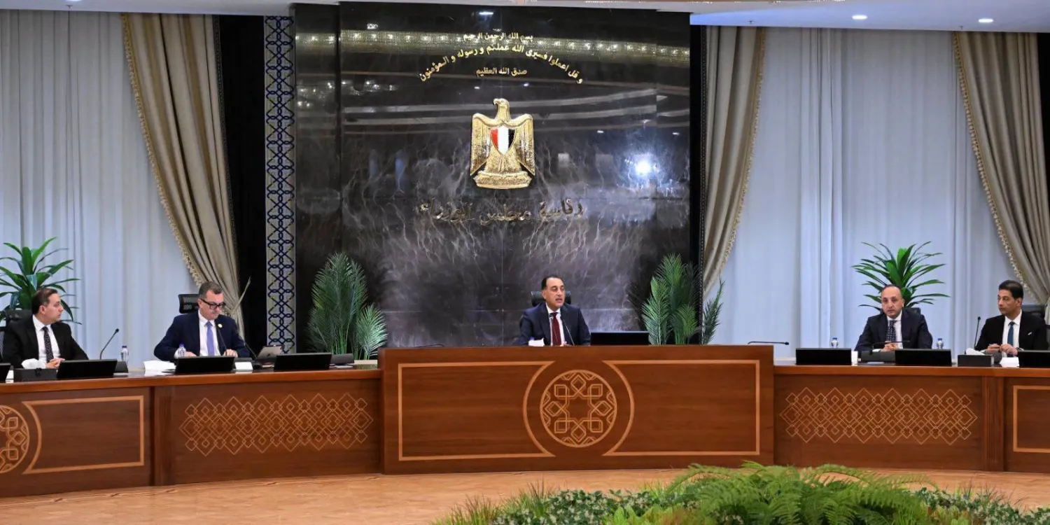 رئيس الوزراء المصري مصطفى مدبولي خلال مؤتمر صحافي الخميس (الحكومة المصرية)