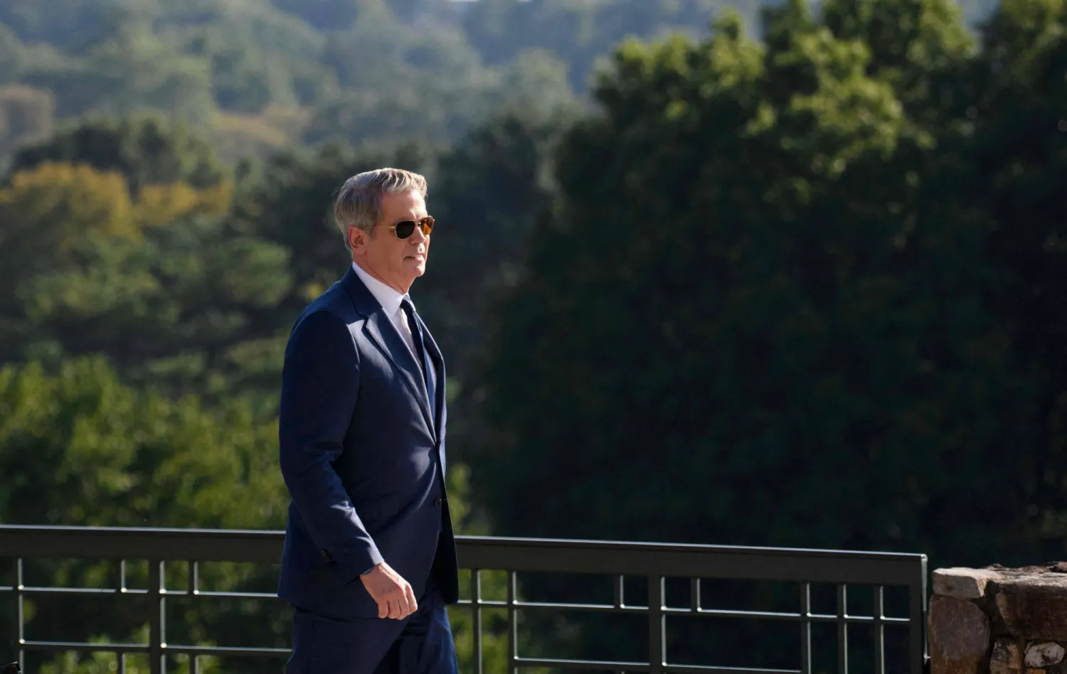 ASHEVILLE, NORTH CAROLINA - SEPTEMBER 1: Treasury Secretary Scott Bessent arrives for a press conference as the 2026 G20 Financial meetings come to a close on September 1, 2026 in Asheville, North Carolina. Melissa Sue Gerrits/Getty Images/AFPages via AFP)