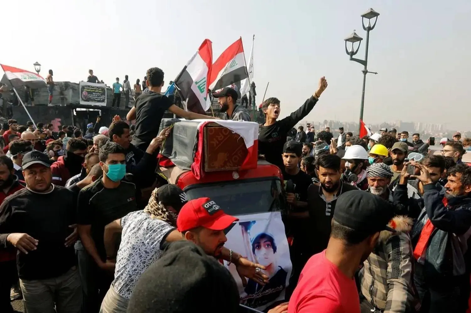 Some Iraqis with disabilities were among the victims of the crackdown on the 2019 Tishreen protests (Reuters)