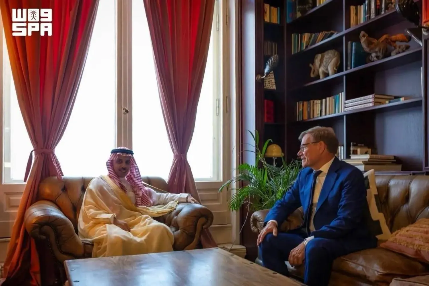 Saudi Foreign Minister Prince Faisal bin Farhan met German Federal Foreign Minister Johann Wadephul in Berlin. (SPA)