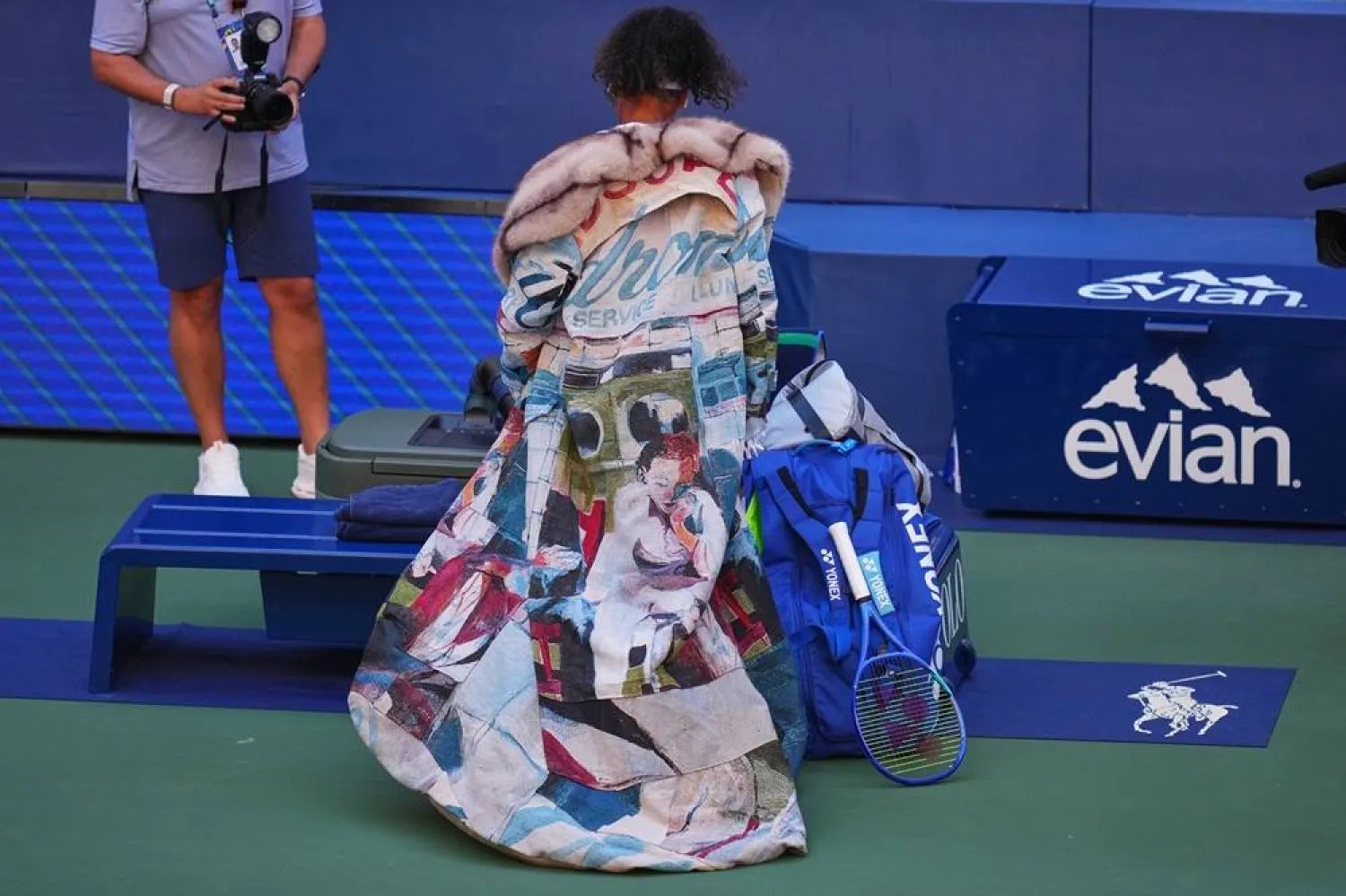  Naomi Osaka, of Japan, arrives for a match against Elena Rybakina, of Kazakhstan, during the fourth round of the US Open tennis championships, Monday, Sept. 7, 2026, in New York. (AP) 