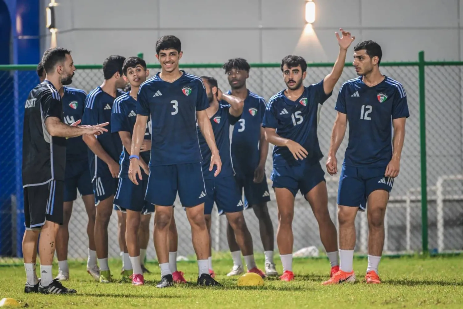 جانب من تحضيرات المنتخب الكويتي لكأس الخليج (الاتحاد الكويتي)