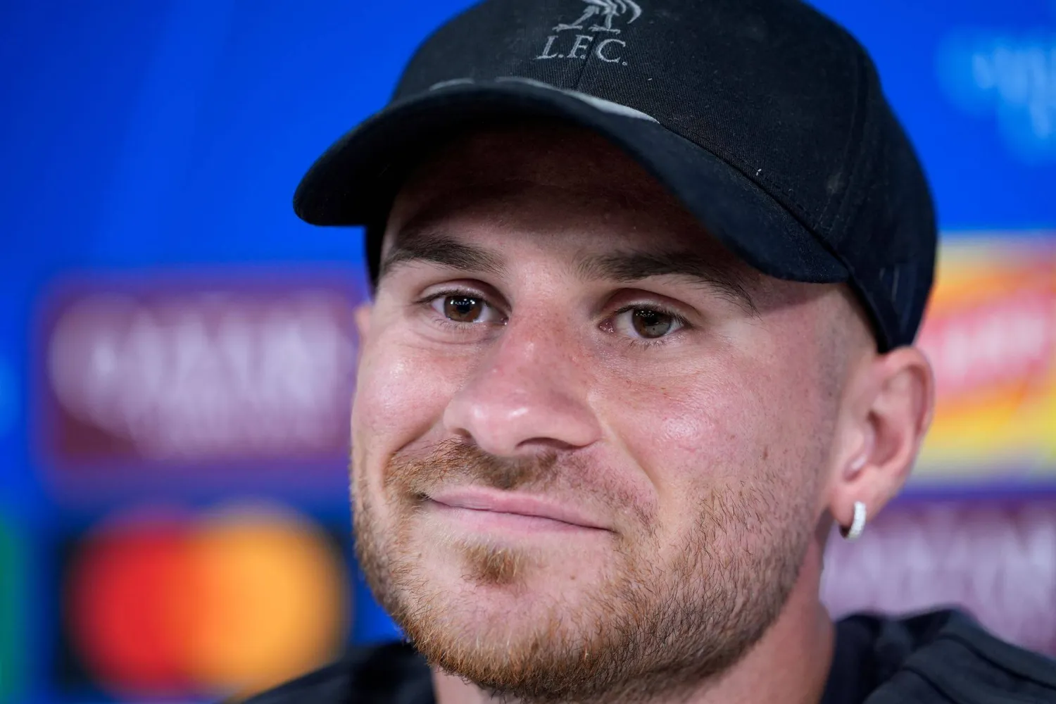 08 September 2026, United Kingdom, Liverpool: Liverpool's Alexis Mac Allister reacts during a press conference at Anfield, ahead of Wednesday's UEFA Champions League soccer match against Atletico Madrid. (dpa)