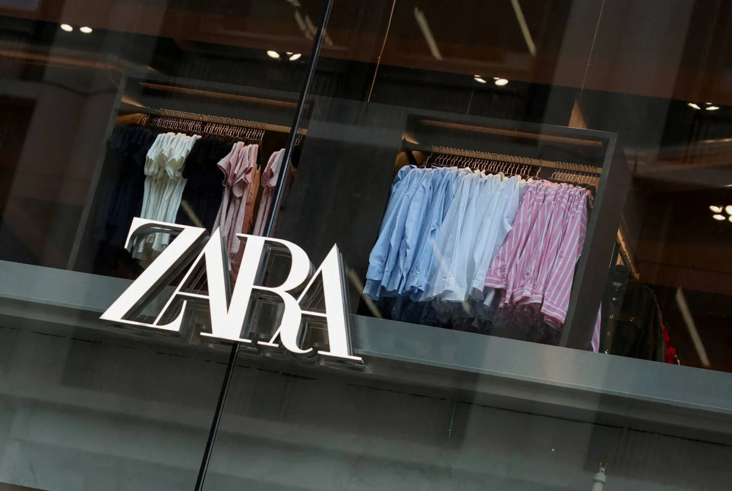 A Zara logo is displayed on the facade of a store of the brand, owned by Spanish fashion retailer Inditex in London, Britain, September 2, 2026. (Reuters)