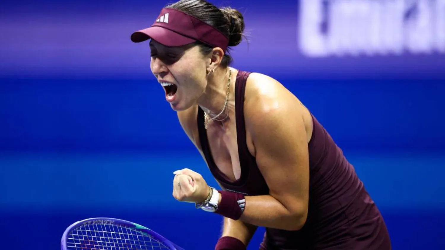 Jessica Pegula is through to the US Open semi-finals after a victory over fellow American Emma Navarro. CHARLY TRIBALLEAU / AFP
