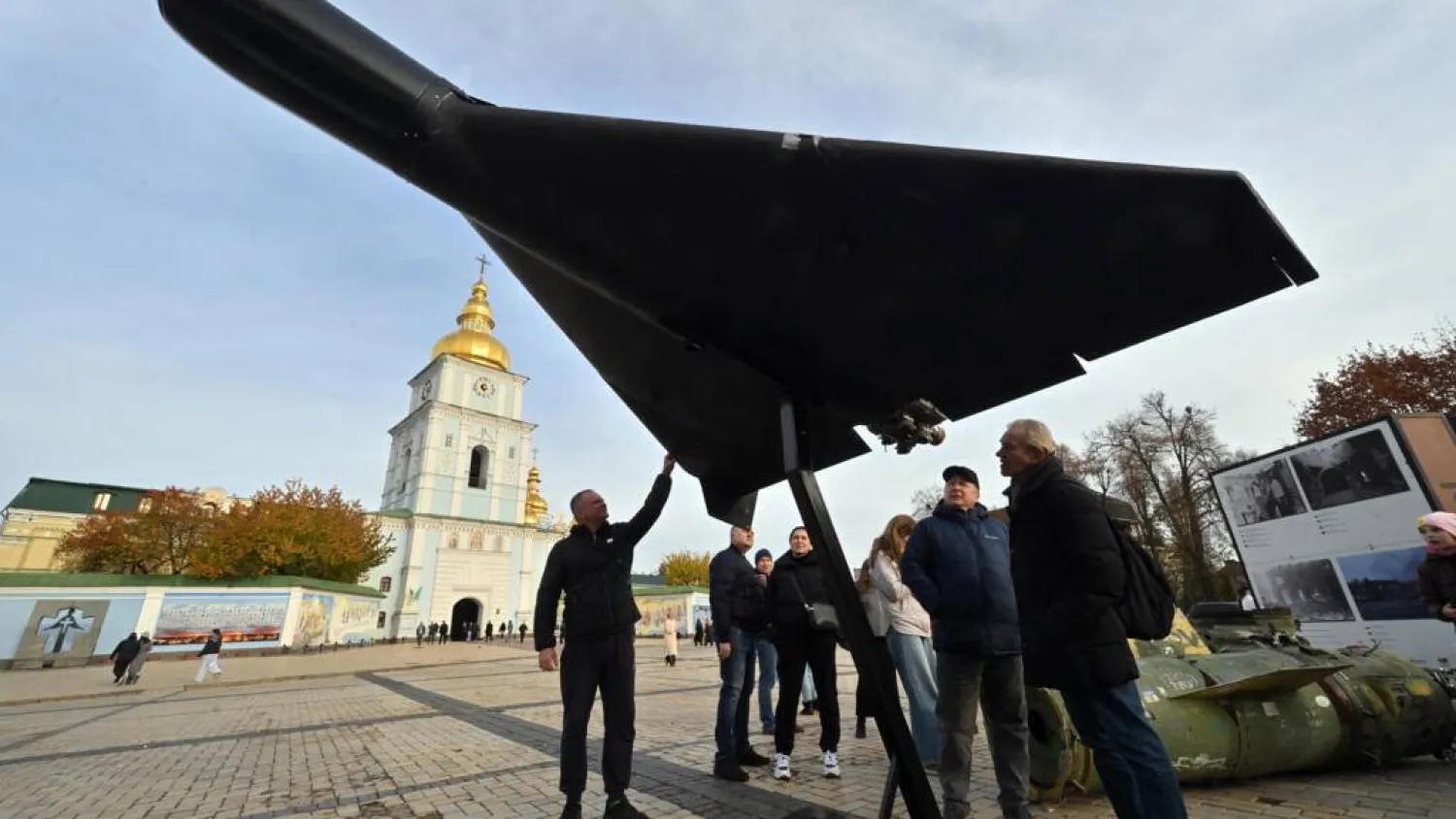 Ukraine developed its anti-drone defenses hastily after Russia's 2022 invasion. Sergei SUPINSKY / AFP/File
