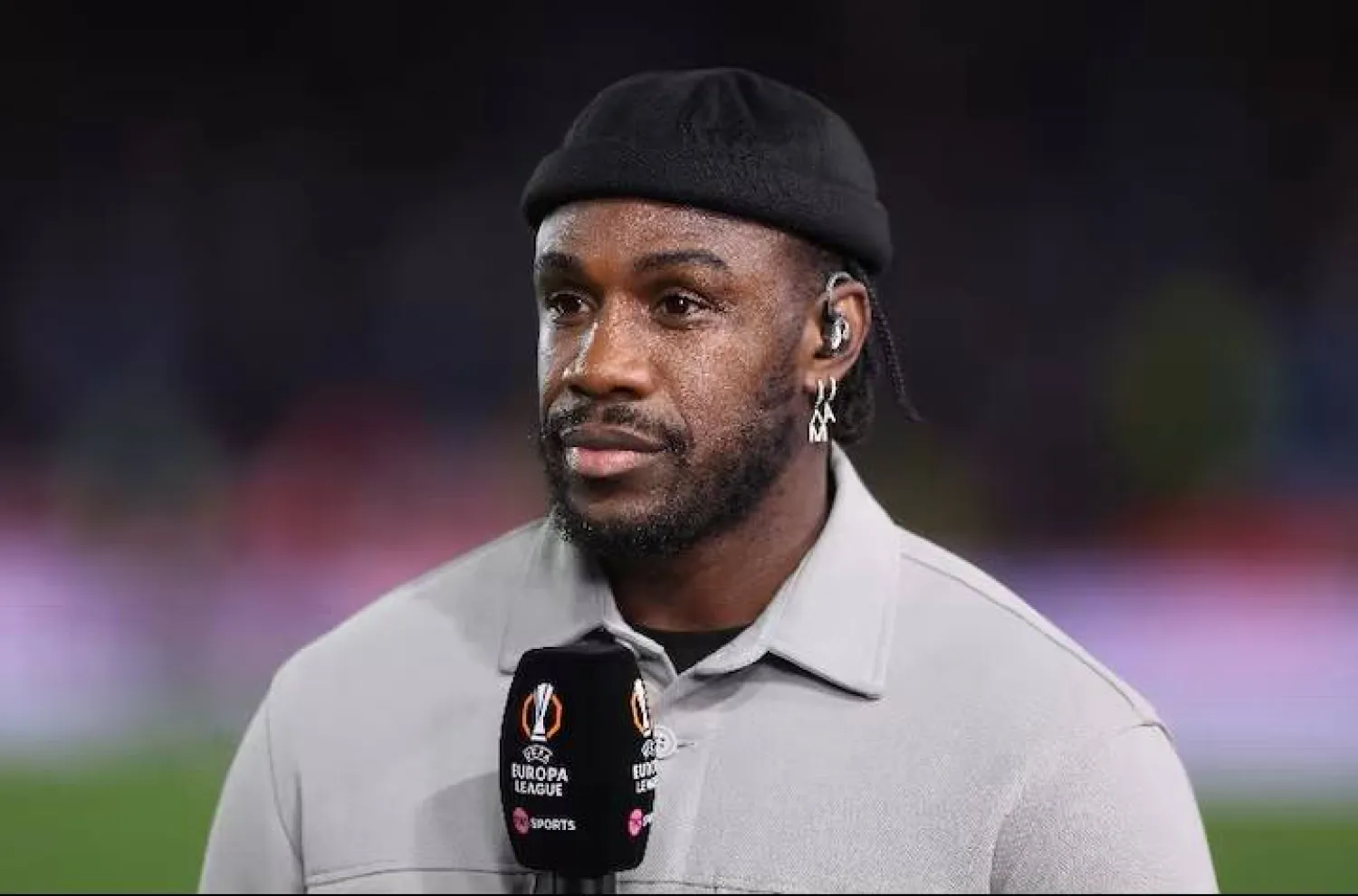 Soccer Football - UEFA Europa League - Nottingham Forest v FC Porto - The City Ground, Nottingham, Britain - October 23, 2025 TV pundit and footballer Michail Antonio REUTERS/David Klein