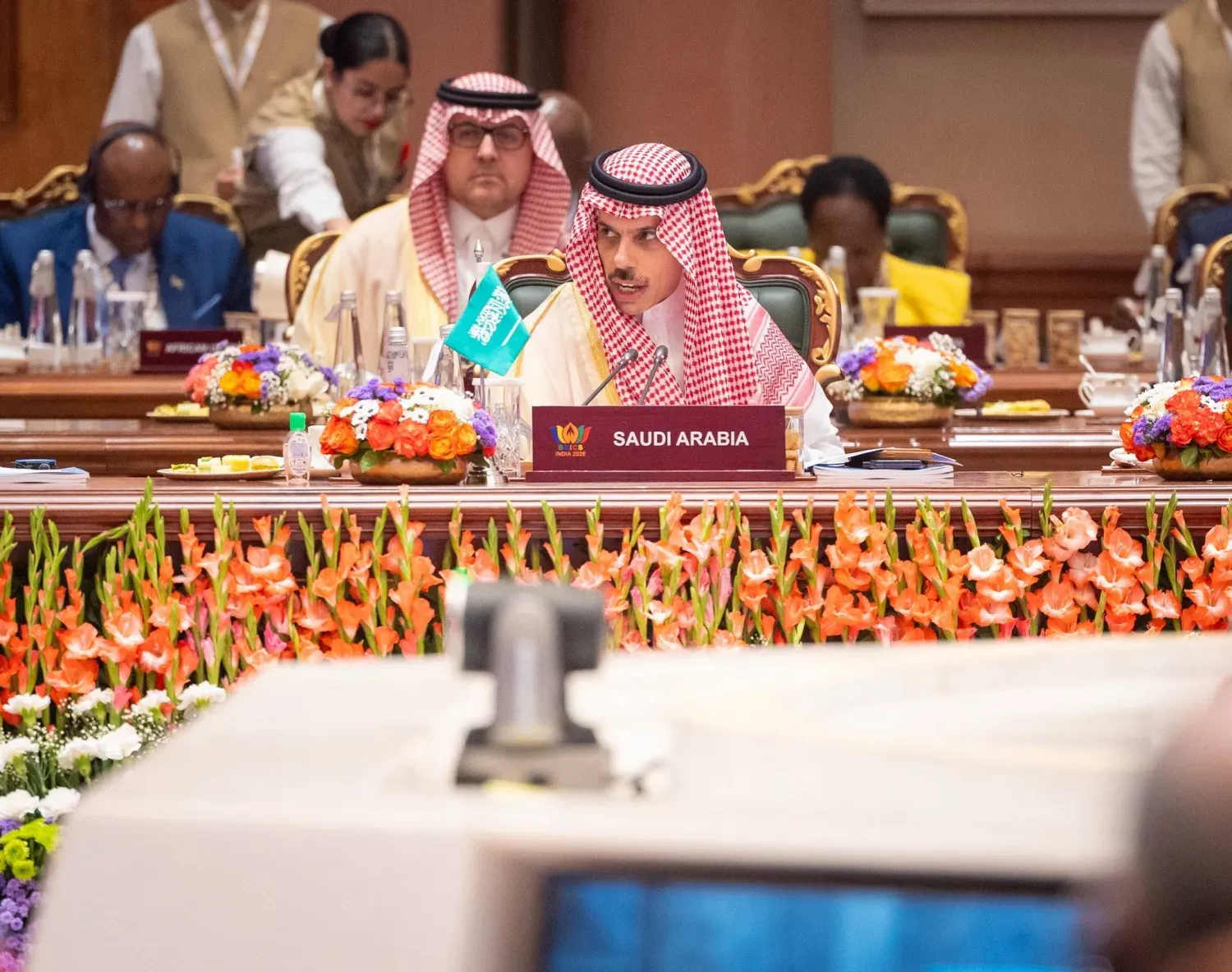 Suudi Arabistan Dışişleri Bakanı Prens Faysal bin Ferhan, Yeni Delhi’de düzenlenen BRICS 2026 Zirvesi çalışmalarına katılırken (SPA)