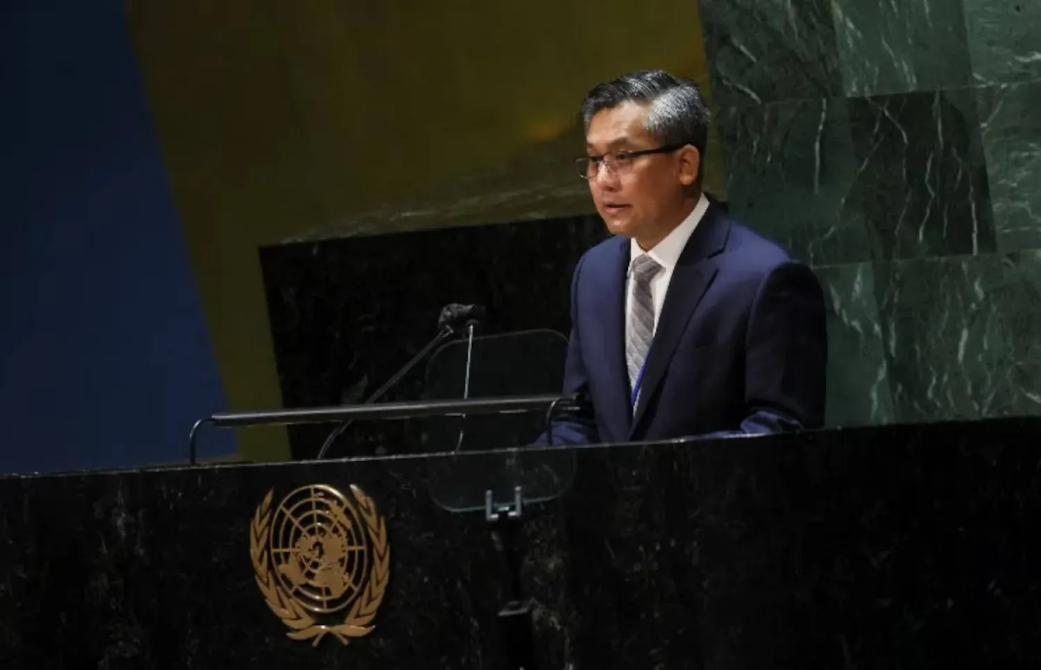 Myanmar'ın BM Daimî Temsilcisi Kyaw Moe Tun. (Arşiv- Reuters)