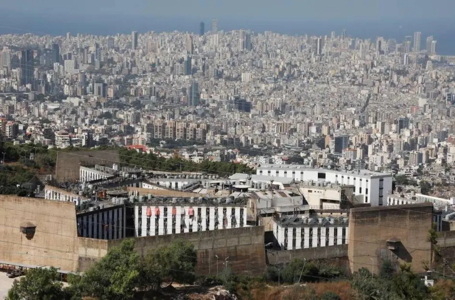 A view of Roumieh Prison, east of Beirut, in October 2020. (Reuters file)