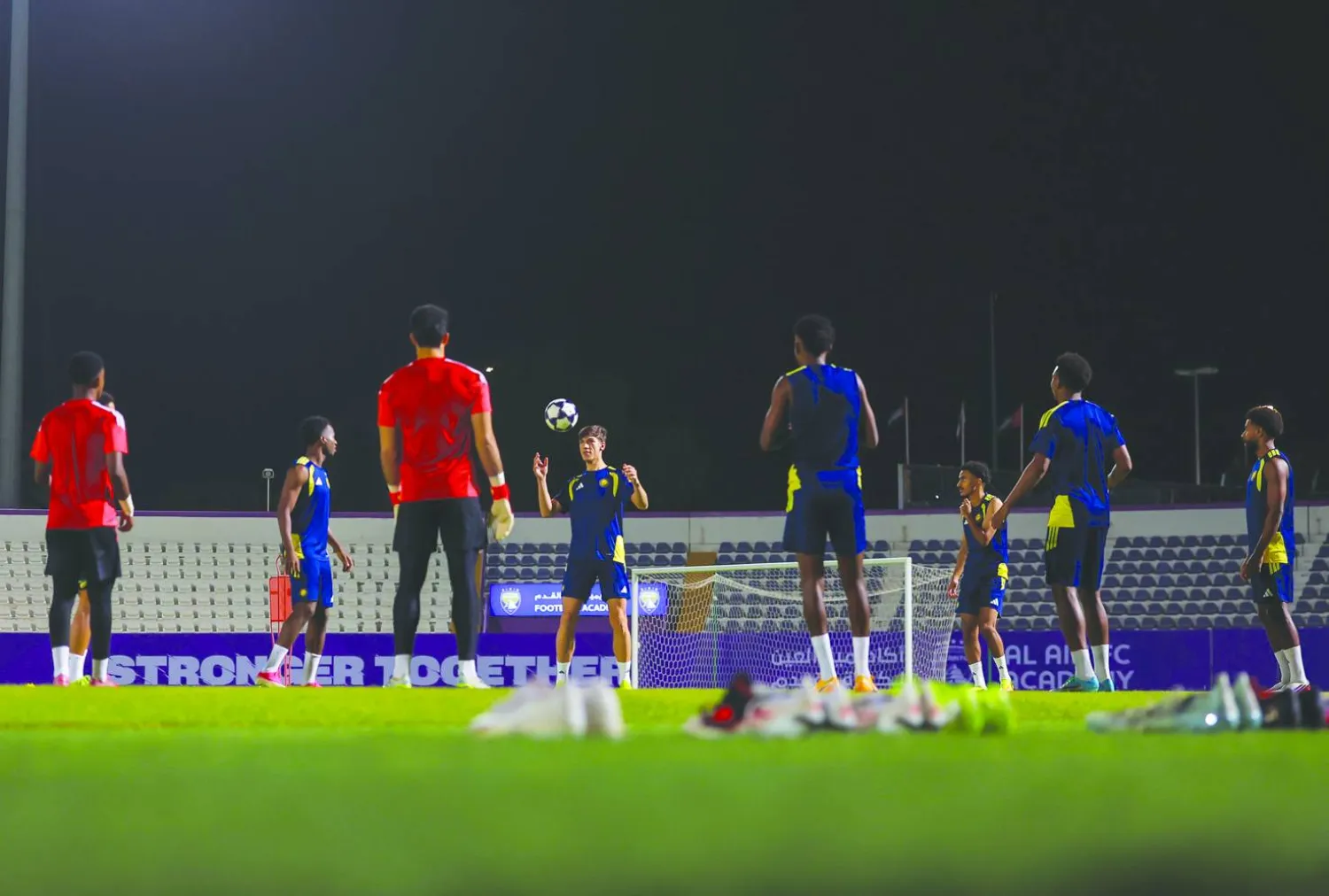 النصر يتأهب لمواجهة العين الإماراتي (نادي النصر)