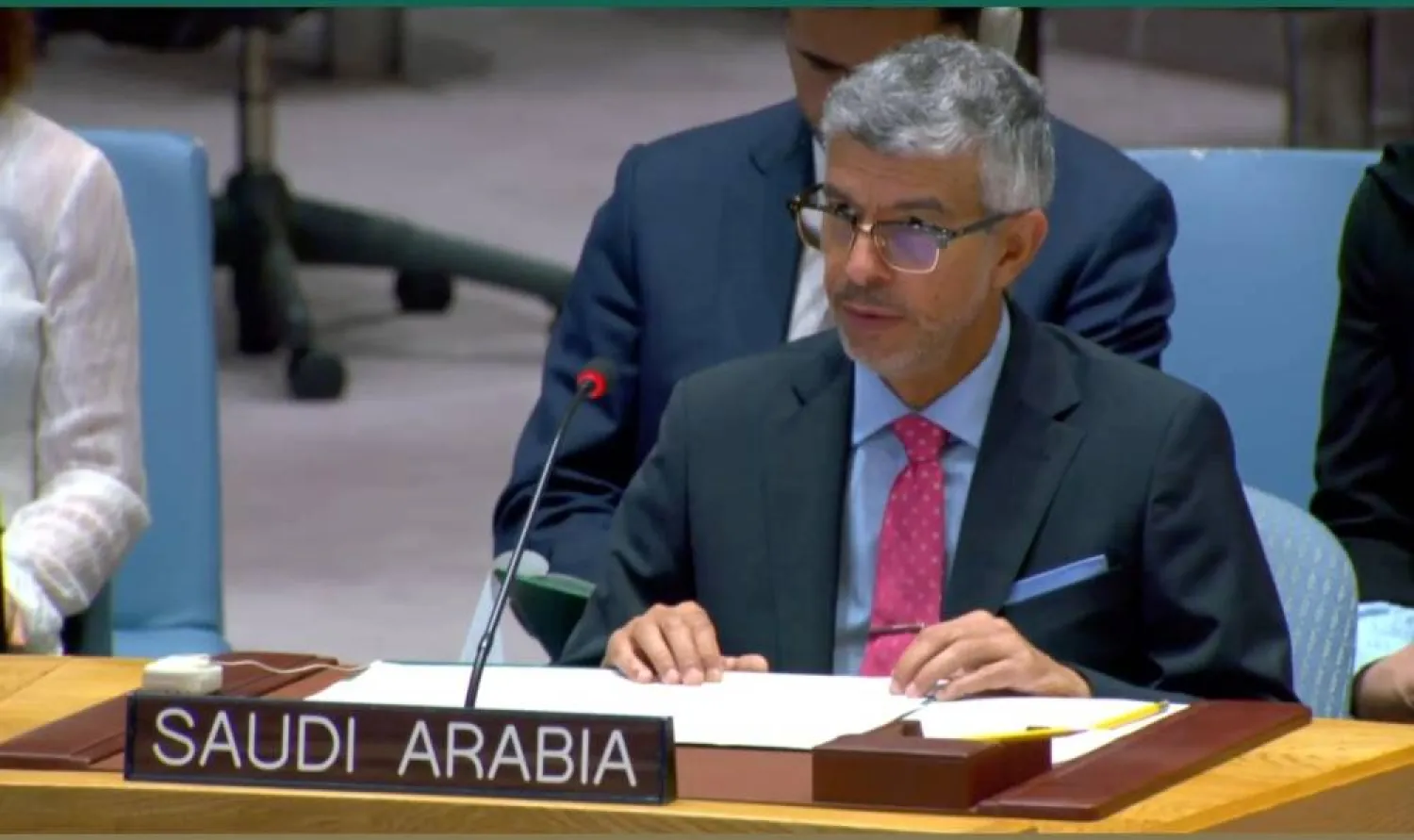 السفير الدكتور عبد العزيز الواصل مندوب المملكة الدائم لدى المنظمة الأممية (واس)