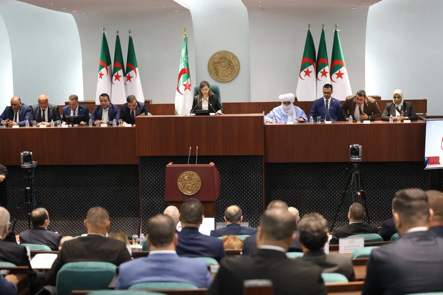 من أشغال بداية الدورة الأولى للبرلمان المنبثق عن تشريعية 2 يوليو الماضي (البرلمان)