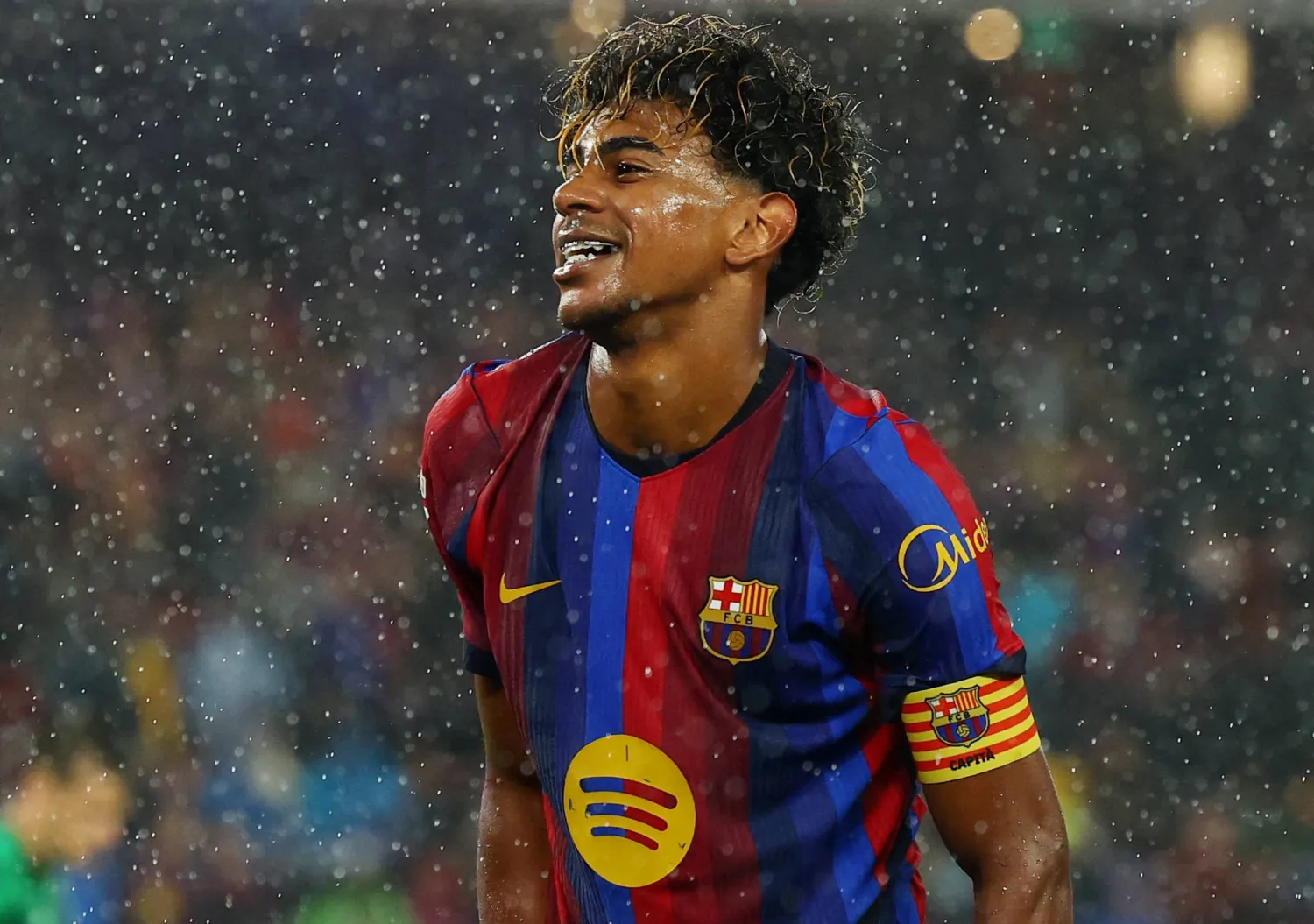 لامين يامال مهاجم برشلونة (رويترز)
