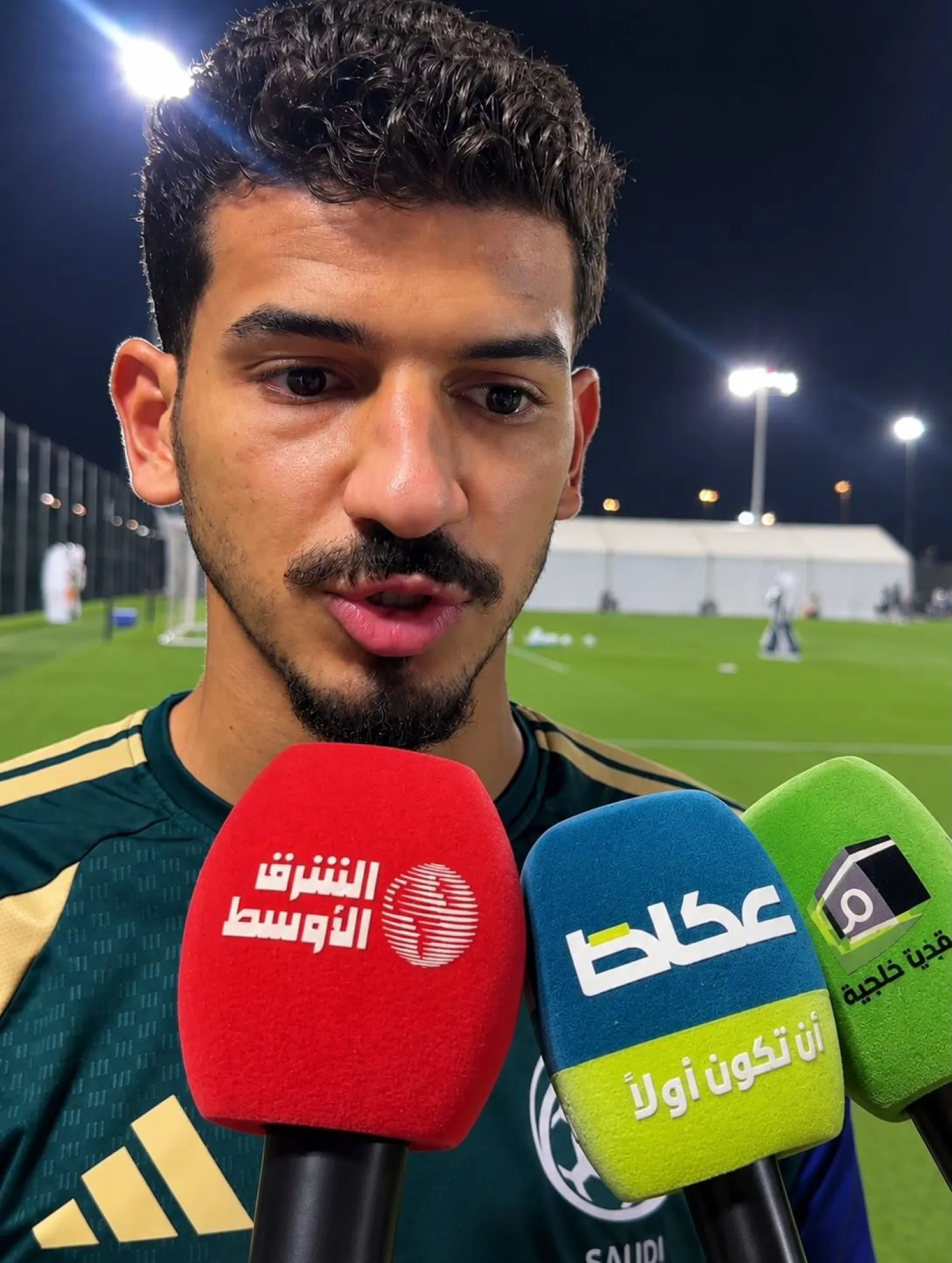 محمد محزري لاعب المنتخب السعودي (الشرق الأوسط)
