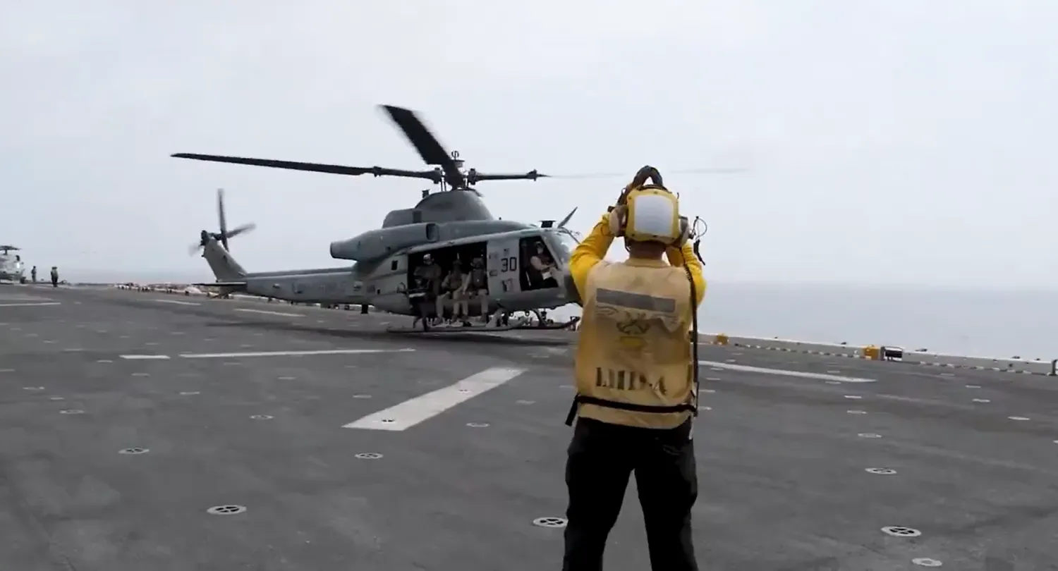 ABD Merkez Kuvvetler Komutanlığı’nın (CENTCOM), İran’a yönelik deniz ablukası kapsamında yürüttüğü operasyonlara ilişkin yayımladığı videodan.