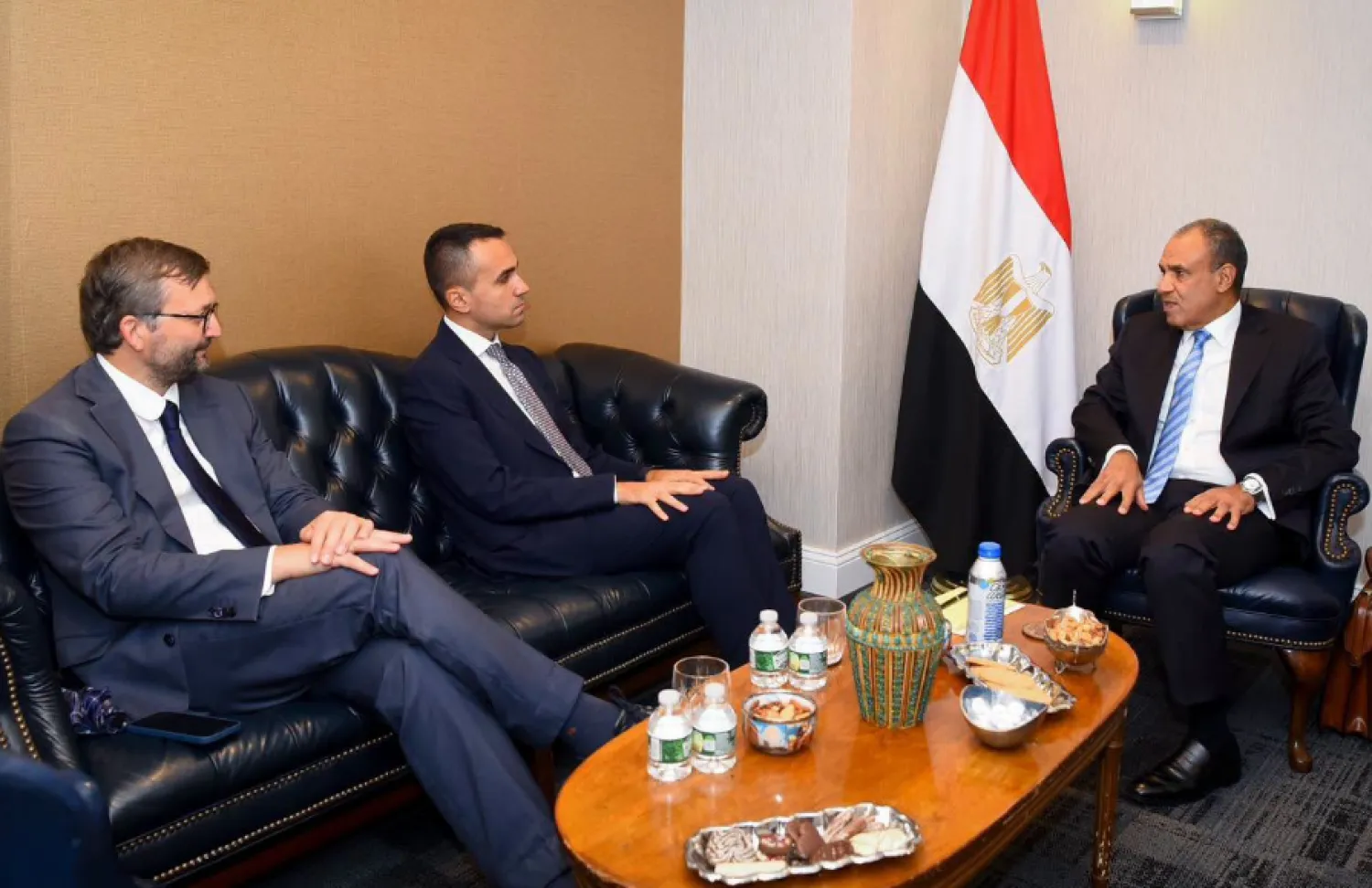 محادثات وزير الخارجية المصري والمبعوث الأوروبي الخاص بمنطقة الخليج (الخارجية المصرية)