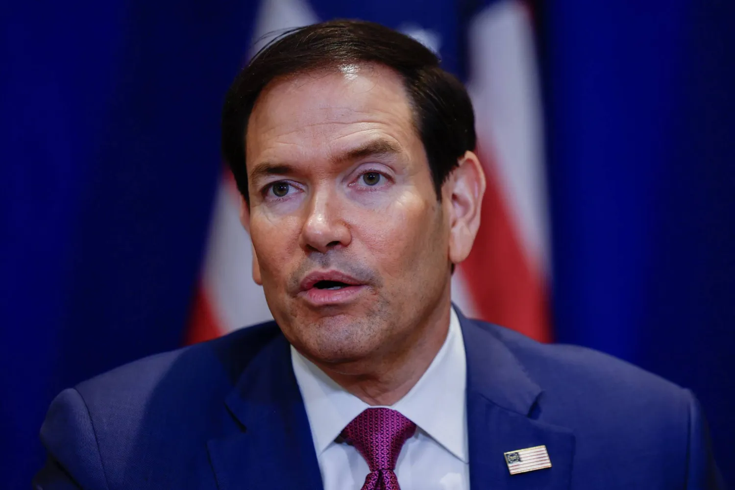 US Secretary of State Marco Rubio speaks to members of the media during a signing ceremony on the sidelines of the 81st United Nations General Assembly in New York City, on September 21, 2026. (AFP)